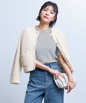 【アンフィーロ 自由区/UNFILO】のテープフリンジニット カーディガン 人気、トレンドファッション・服の通販 founy(ファニー) ファッション Fashion レディースファッション Fashion for Women トップス・カットソー Cut & Sew Tops ニット Knit Tops & Sweaters カーディガン・羽織り Layered Style Cardigans ウォッシャブル Machine Washable カーディガン Cardigan, Knitwear コンパクト Compact, Small Size ジャケット Jacket, Outerwear ストレッチ Stretch, Stretchy Fabric ツイード／ツィード Choker, Choker Necklace エレガント 上品 Elegant 夏 Summer 春 Spring S/S・春夏 SS, Spring/Summer, Warm Season |ID:prp329100004343018