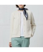 【ジェイ プレス/J.PRESS】の【洗える】DAILY TWEED ニット アウター ベージュミックス系|ID:prp329100004343023