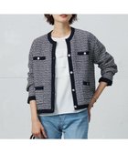 【ジェイ プレス/J.PRESS】の【洗える】DAILY TWEED ニット アウター ネイビーミックス系|ID:prp329100004343023