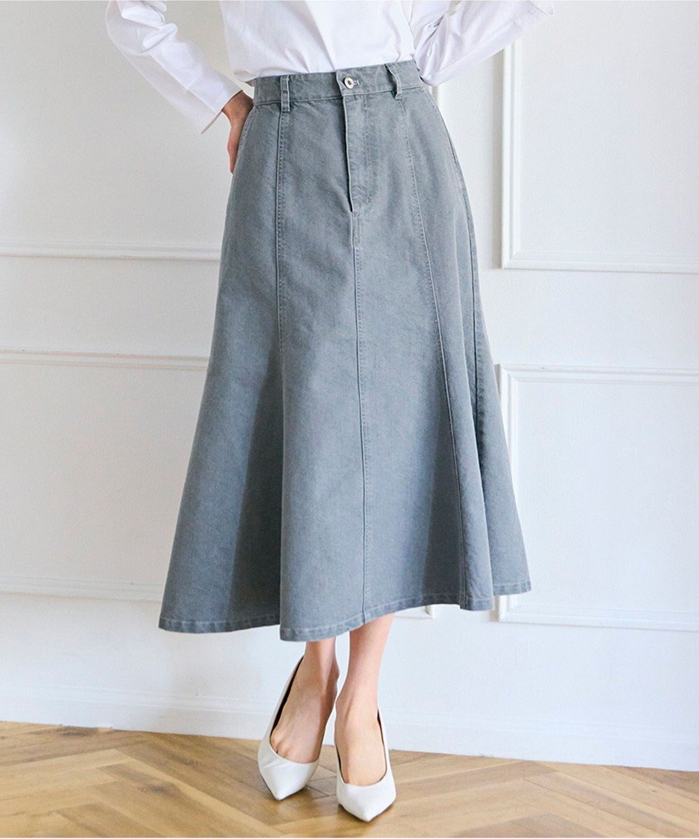 【フェルゥ/Feroux】のフレアレディーデニム スカート インテリア・キッズ・メンズ・レディースファッション・服の通販 founy(ファニー) ファッション Fashion レディースファッション Fashion for Women スカート Skirts デニムスカート・カジュアルスカート Denim Skirts ショート Short, Short Length シンプル Simple, Minimal ストレッチ Stretch, Stretchy Fabric スニーカー Sneakers, Trainers デニム Denim, Jeans Material フェミニン Feminine, Girly フレア Flare, Flared エレガント 上品 Elegant 夏 Summer S/S・春夏 SS, Spring/Summer, Warm Season A/W・秋冬 Autumn/Winter ライトグレー系|ID: prp329100004343026 ipo3291000000033585231