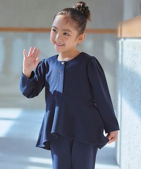 【アンフィーロ/UNFILO / KIDS】の【UNFILO KIDS】BEAUTY MOVE ペプラムブラウス 人気、トレンドファッション・服の通販 founy(ファニー) ファッション Fashion キッズファッション KIDS トップス・カットソー Tops/Tees/Kids ジャージー Jersey ストレッチ Stretch スリーブ Sleeve セットアップ Set Up ペプラム Peplum A/W・秋冬 Aw・Autumn/Winter・Fw・Fall-Winter S/S・春夏 Ss・Spring/Summer 夏 Summer エレガント 上品 Elegant セレモニー Ceremony |ID:prp329100004343083