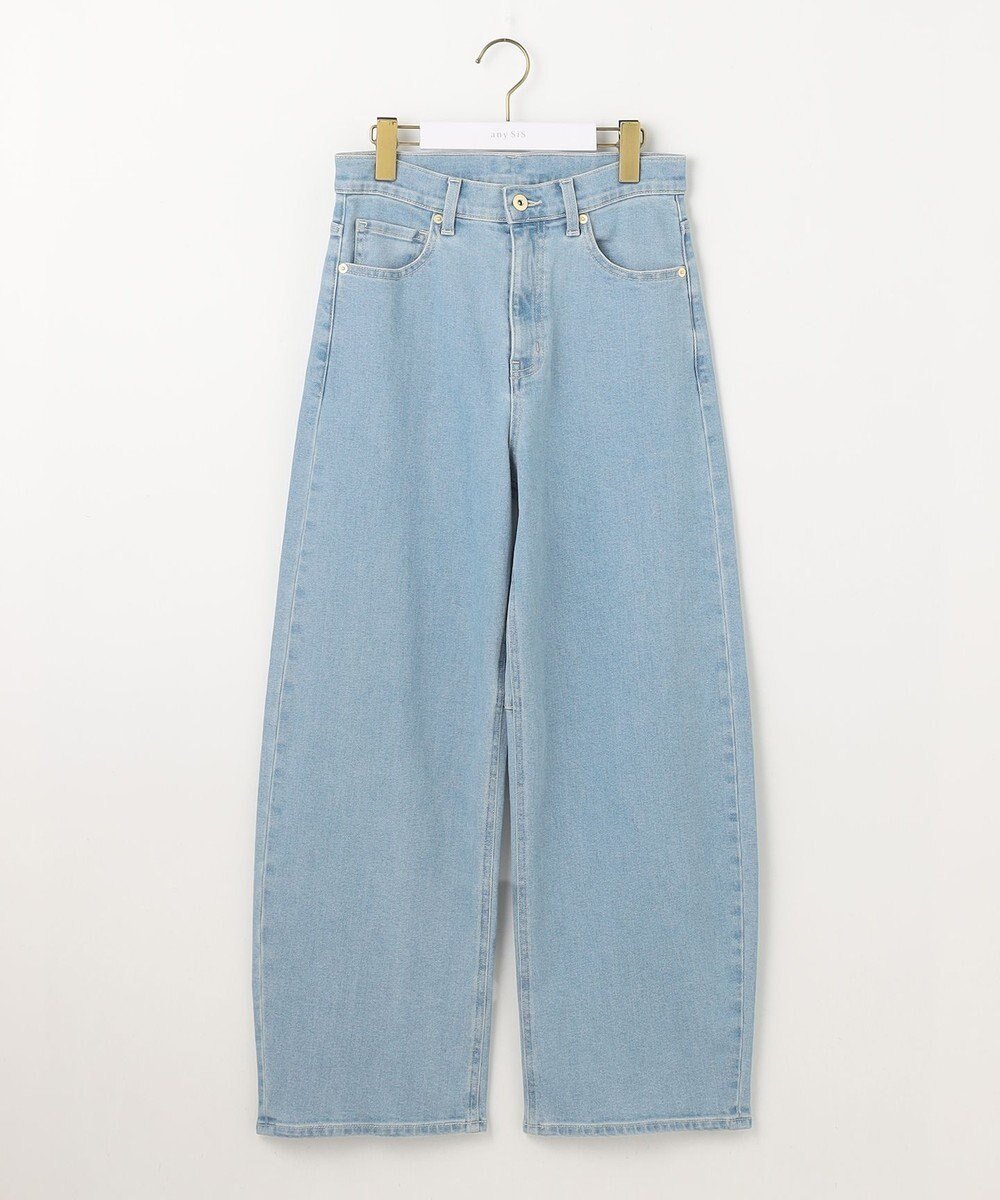 【エニィ スィス/any SiS】の【美Denimシリーズ】セミカーブワイド デニム インテリア・キッズ・メンズ・レディースファッション・服の通販 founy(ファニー) 　ファッション　Fashion　レディースファッション　WOMEN　パンツ　Pants　デニムパンツ　Denim Pants　インディゴ　Indigo　ウォッシャブル　Washable　春　Spring　シンプル　Simple　ストレッチ　Stretch　デニム　Denim　ポケット　Pocket　S/S・春夏　Ss・Spring/Summer　NEW・新作・新着・新入荷　New Arrivals　おすすめ　Recommend　夏　Summer　ブリーチインディゴ|ID: prp329100004343098 ipo3291000000030305927