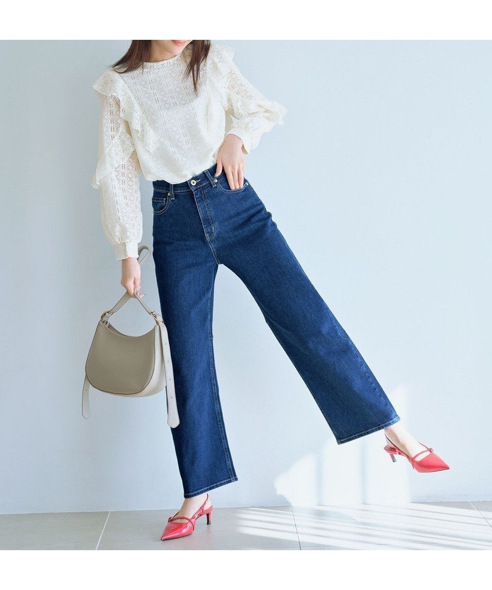 【エニィ スィス/any SiS】の【美Denimシリーズ】セミカーブワイド デニム 人気、トレンドファッション・服の通販 founy(ファニー) 　ファッション　Fashion　レディースファッション　WOMEN　パンツ　Pants　デニムパンツ　Denim Pants　インディゴ　Indigo　ウォッシャブル　Washable　春　Spring　シンプル　Simple　ストレッチ　Stretch　デニム　Denim　ポケット　Pocket　S/S・春夏　Ss・Spring/Summer　おすすめ　Recommend　夏　Summer　NEW・新作・新着・新入荷　New Arrivals　 other-1|ID: prp329100004343098 ipo3291000000030684279