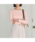 【アンフィーロ 自由区/UNFILO】のマイビューティ リブボートネック ニット ピンク|ID: prp329100004343117 ipo3291000000033455478