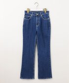 【エニィ スィス/any SiS】の【美Denimシリーズ】センタープレスセミフレア デニム インディゴ|ID:prp329100004343135