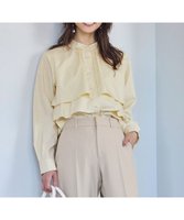 【エニィ スィス/any SiS】の【洗える】ラッフルレイヤード ブラウス 人気、トレンドファッション・服の通販 founy(ファニー) ファッション Fashion レディースファッション WOMEN トップス・カットソー Tops/Tshirt シャツ/ブラウス Shirts/Blouses ウォッシャブル Washable 春 Spring 洗える Washable ストライプ Stripe パール Pearl フェミニン Feminine 羽織 Haori 楽ちん Easy S/S・春夏 Ss・Spring/Summer NEW・新作・新着・新入荷 New Arrivals おすすめ Recommend 夏 Summer エレガント 上品 Elegant |ID:prp329100004343965