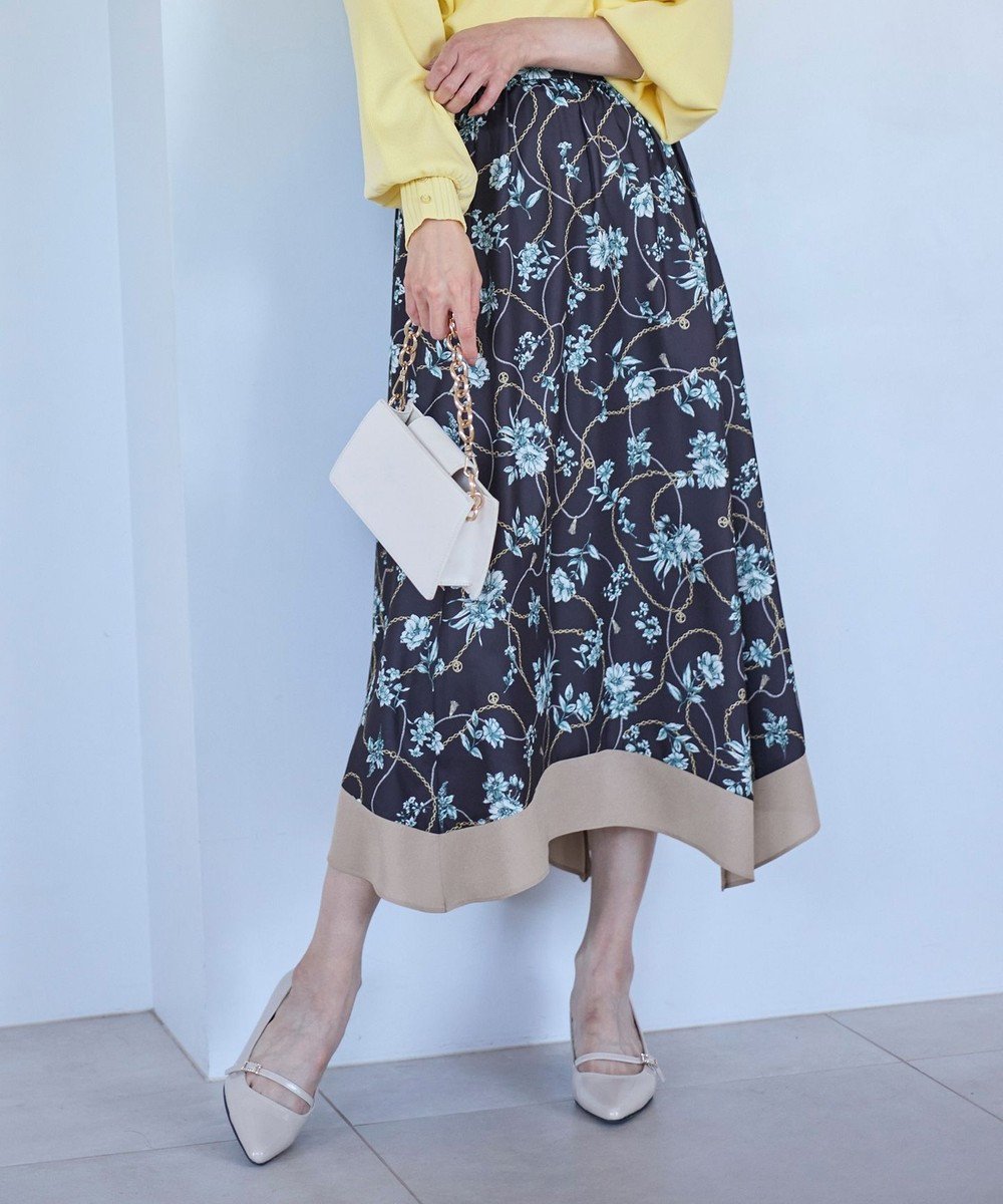 【エニィ スィス/any SiS】の【洗える】スカーフデザインプリント スカート 人気、トレンドファッション・服の通販 founy(ファニー) 　ファッション　Fashion　レディースファッション　Fashion for Women　スカート　Skirts　ウォッシャブル　Machine Washable　春　Spring　洗える　Machine Washable　サテン　Satin, Glossy Fabric　スカーフ　Scarf, Neckwear　ストレッチ　Stretch, Stretchy Fabric　チェーン　Chain, Chain Strap　プリント　Print, Printed Pattern　ミックス　Mix, Mixed Style　モチーフ　Motif, Design Theme　無地　Plain, Solid Color　S/S・春夏　SS, Spring/Summer, Warm Season　おすすめ　Recommended / Our Picks　夏　Summer　新作・新入荷　New Arrivals / New In　 other-1|ID: prp329100004343966 ipo3291000000033641103