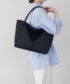 【ラシット/russet】のシンプルトートバッグ【ナイロンジャガード】(SF-252) Black/Navy|ID: prp329100004344001 ipo3291000000032616593