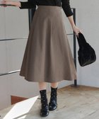 【ティアクラッセ/Tiaclasse】の【洗える】ふくれジャガードタックフレアスカート モカ|ID: prp329100004344014 ipo3291000000032678357