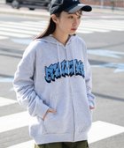 【ウィゴー/WEGO】の【ユニセックス着用ITEM】ワッペンロゴZIPパーカー アッシュグレー|ID:prp329100004345143