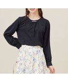 【エニィ スィス/any SiS】の【洗える】フロントパール調 ブラウス ネイビー|ID: prp329100004348249 ipo3291000000034296220