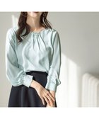 【エニィ スィス/any SiS】の【洗える】フロントパール調 ブラウス ミント|ID: prp329100004348249 ipo3291000000034296221