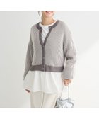 【グリーンパークス/Green Parks】の配色リブドッキングチュニック Gray|ID: prp329100004348288 ipo3291000000032734278