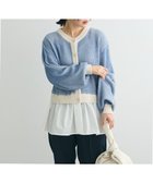 【グリーンパークス/Green Parks】の配色リブドッキングチュニック Blue|ID: prp329100004348288 ipo3291000000032734280