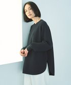 【アンフィーロ 自由区/UNFILO】の【洗える】ラメリンクス ラウンドテールニット ネイビー|ID: prp329100004348294 ipo3291000000031882613