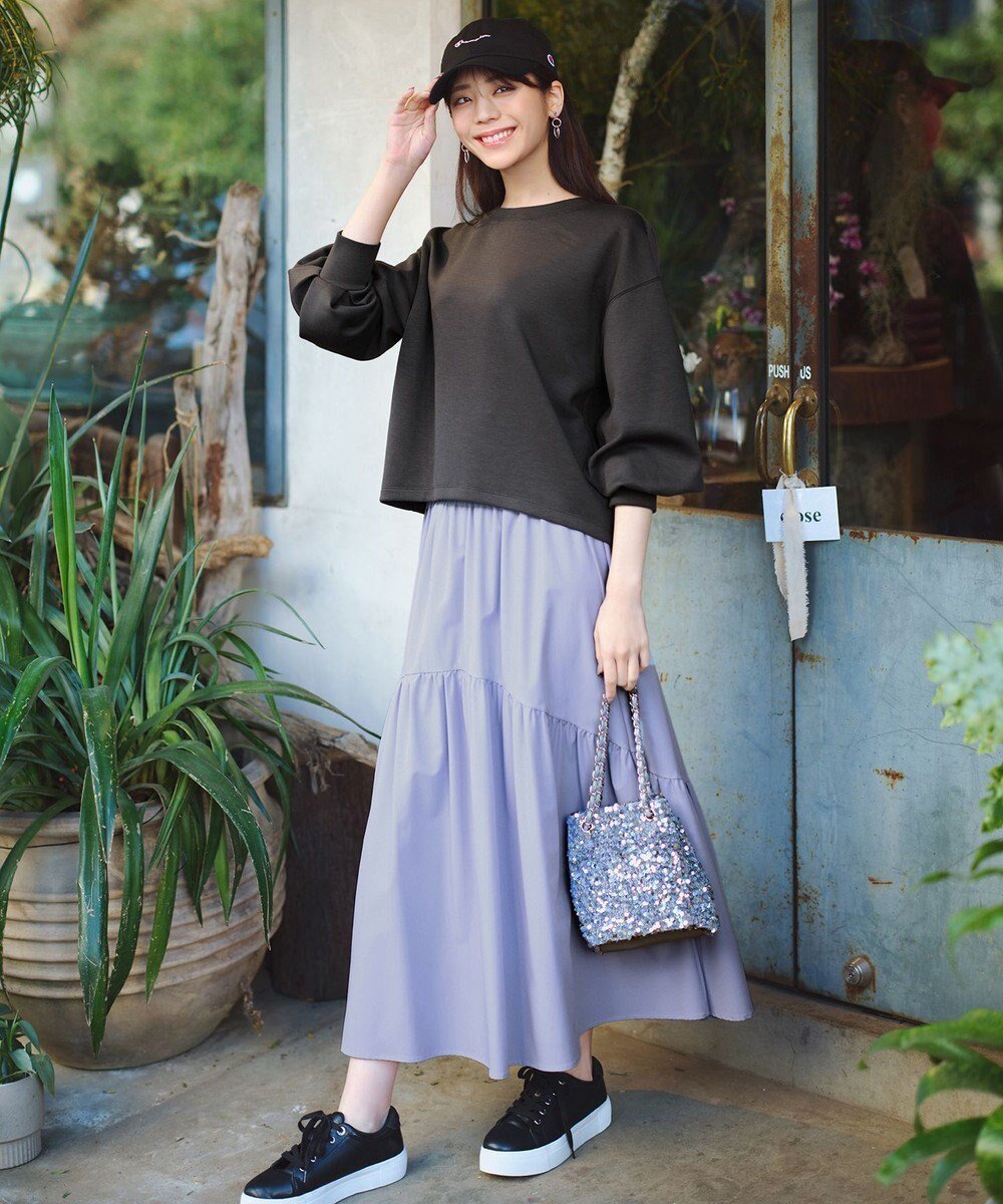 【エニィ スィス/any SiS】の【洗える・2SET】ダンボール プルオーバー×ギャザー スカート 人気、トレンドファッション・服の通販 founy(ファニー) 　ファッション　Fashion　レディースファッション　Ladies' Fashion Online　セットアップ　Setup　スカート　Skirt　ウォッシャブル　Washable　春　Spring　洗える　Washable　ギャザー　Gather　切替　Switching　ストレッチ　Stretch　スニーカー　Sneakers　セットアップ　Set Up　バランス　Balance　フェミニン　Feminine　S/S・春夏　Ss・Spring/Summer　おすすめ　Recommend　夏　Summer　NEW・新作・新着・新入荷　New Arrivals　 other-1|ID: prp329100004348300 ipo3291000000032659248