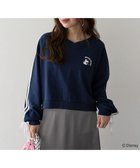 【グリーンパークス/Green Parks】のミッキー&フレンズ/袖リボンショートプルオーバー Navy|ID: prp329100004350435 ipo3291000000030380914