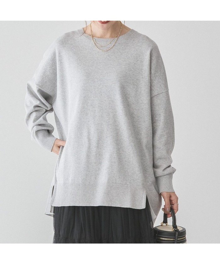 【アメリカンホリック/AMERICAN HOLIC】の前振りロングニットプルオーバー インテリア・キッズ・メンズ・レディースファッション・服の通販 founy(ファニー) https://founy.com/ ファッション Fashion レディースファッション Fashion for Women トップス・カットソー Cut & Sew Tops ニット Knit Tops & Sweaters カジュアルプルオーバー・ニットトップス Pullovers & Knit Tops / Casual Pullovers シンプル Simple, Minimal スリット Slit, Slit Detail セーター Sweater, Knitwear ボトム Bottoms, Lower Wear ルーズ Loose, Oversized ロング Long, Long-Length 再入荷 Restock / Back in Stock 切替 Switching, Contrast Panel 夏 Summer 春 Spring S/S・春夏 SS, Spring/Summer, Warm Season |ID: prp329100004350496 ipo3291000000032588313