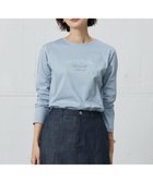 【ジェイ プレス/J.PRESS】のロゴ Tシャツ 人気、トレンドファッション・服の通販 founy(ファニー) ファッション Fashion レディースファッション WOMEN トップス・カットソー Tops/Tshirt シャツ/ブラウス Shirts/Blouses ロング / Tシャツ T-Shirts カットソー Cut and Sewn インナー Inner 春 Spring カットソー Cut And Sew 今季 This Season シルケット Mercerization スリット Slit プリント Print S/S・春夏 Ss・Spring/Summer 再入荷 Restock/Back In Stock/Re Arrival NEW・新作・新着・新入荷 New Arrivals 夏 Summer エレガント 上品 Elegant thumbnail ブルーグレー系|ID: prp329100004350602 ipo3291000000030382070