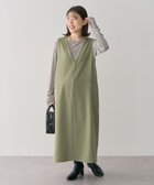 【グリーンパークス/Green Parks】の前後2WAYハーフZIPジャンパースカート 人気、トレンドファッション・服の通販 founy(ファニー) ファッション Fashion レディースファッション WOMEN スカート Skirt インナー Inner トレンド Trend ハーフ Half ポケット Pocket 夏 Summer 春 Spring S/S・春夏 Ss・Spring/Summer thumbnail Khaki|ID: prp329100004350610 ipo3291000000030382106