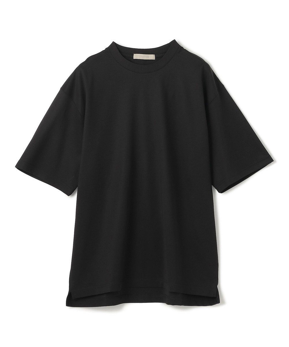 【アンフィーロ/UNFILO / MEN】のスマート ストレッチ ワイドTEE インテリア・キッズ・メンズ・レディースファッション・服の通販 founy(ファニー) 　ファッション　Fashion　メンズファッション　MEN　トップス・カットソー　Tops/Tshirt/Men　シャツ　Shirts　カットソー　Cut And Sew　シルケット　Mercerization　ストレッチ　Stretch　スマート　Smart　スリーブ　Sleeve　ビジネス 仕事 通勤　Business　ベーシック　Basic　ロング　Long　ワイド　Wide　半袖　Short Sleeve　夏　Summer　定番　Standard　春　Spring　S/S・春夏　Ss・Spring/Summer　ブラック|ID: prp329100004350662 ipo3291000000030382556