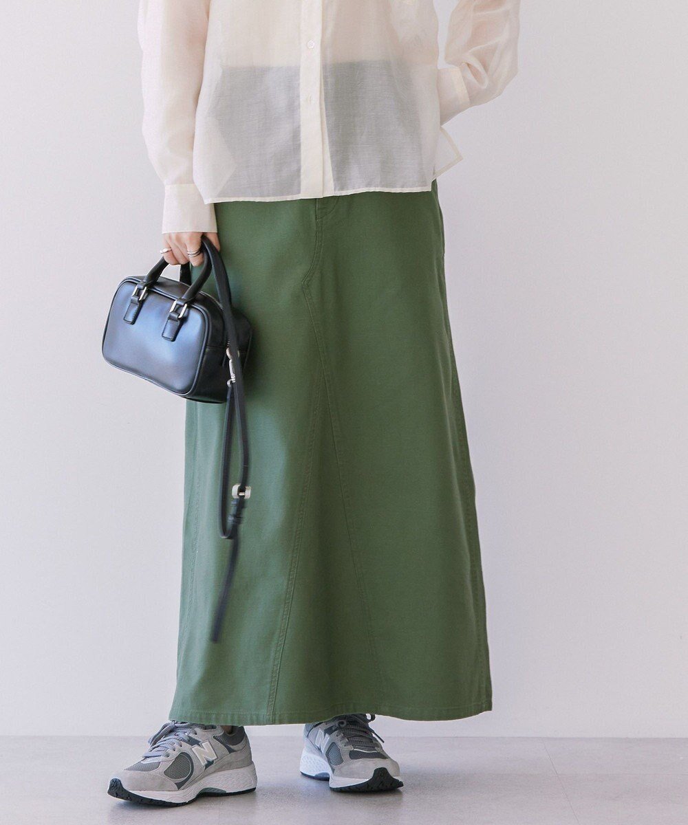 【アメリカンホリック/AMERICAN HOLIC】のベイカースカート インテリア・キッズ・メンズ・レディースファッション・服の通販 founy(ファニー) 　ファッション　Fashion　レディースファッション　Fashion for Women　スカート　Skirts　シンプル　Simple, Minimal　ストレッチ　Stretch, Stretchy Fabric　ポケット　Pocket, Pocket Detail　ロング　Long, Long-Length　夏　Summer　春　Spring　S/S・春夏　SS, Spring/Summer, Warm Season　Khaki|ID: prp329100004350733 ipo3291000000032680283