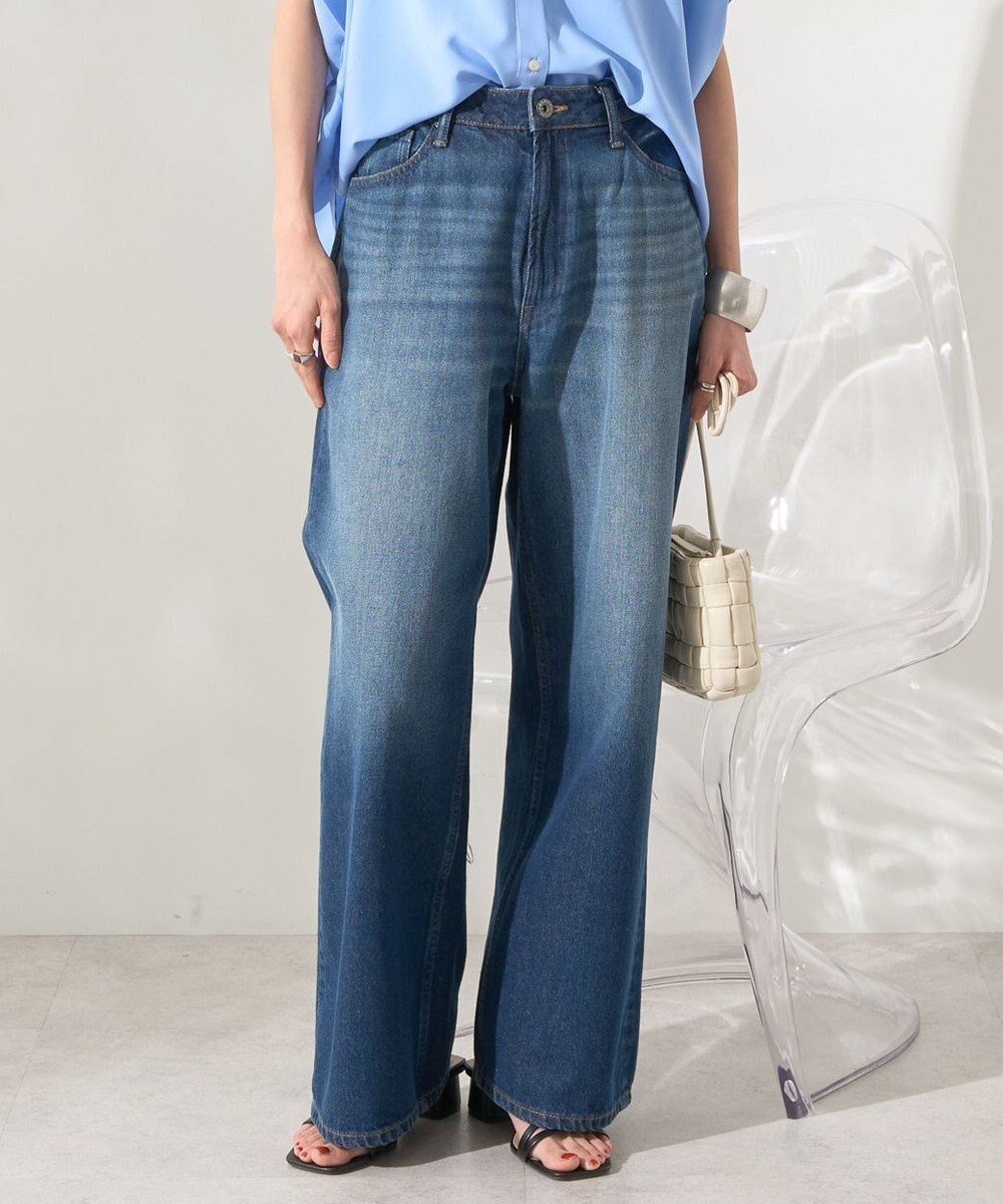 【アメリカンホリック/AMERICAN HOLIC】のワイドデニム インテリア・キッズ・メンズ・レディースファッション・服の通販 founy(ファニー) 　ファッション　Fashion　レディースファッション　WOMEN　パンツ　Pants　デニムパンツ　Denim Pants　春　Spring　デニム　Denim　定番　Standard　ルーズ　Loose　ロング　Long　ワイド　Wide　S/S・春夏　Ss・Spring/Summer　夏　Summer　エレガント 上品　Elegant　2025年　2025　2025春夏・S/S　Ss,Spring/Summer,2025　Medium Indigo|ID: prp329100004350736 ipo3291000000031855693