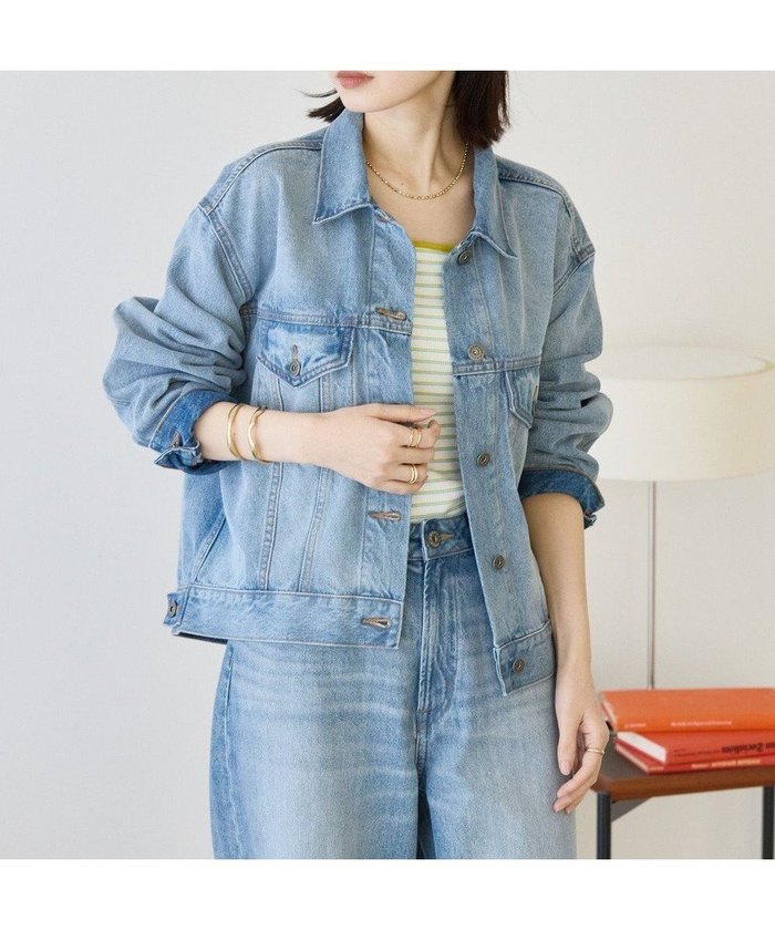 【アメリカンホリック/AMERICAN HOLIC】のデニムGジャン インテリア・キッズ・メンズ・レディースファッション・服の通販 founy(ファニー) https://founy.com/ ファッション Fashion レディースファッション WOMEN アウター Coat Outerwear ジャケット Jackets デニムジャケット Denim Jackets 2025年 2025 2025春夏・S/S Ss,Spring/Summer,2025 ジャケット Jacket デニム Denim トレンド Trend フェミニン Feminine ボックス Box ボトム Bottom ルーズ Loose ワイド Wide 夏 Summer 春 Spring S/S・春夏 Ss・Spring/Summer |ID: prp329100004350739 ipo3291000000031850942