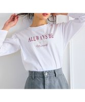 【フェルゥ/Feroux】の【先行予約・洗える】メッセージプリント・ロングスリーブTシャツ 人気、トレンドファッション・服の通販 founy(ファニー) ファッション Fashion レディースファッション WOMEN トップス・カットソー Tops/Tshirt シャツ/ブラウス Shirts/Blouses ロング / Tシャツ T-Shirts カットソー Cut and Sewn インナー Inner カットソー Cut And Sew カーディガン Cardigan シンプル Simple パーカー Hoodie フラット Flat プリント Print 夏 Summer 定番 Standard 春 Spring S/S・春夏 Ss・Spring/Summer 洗える Washable |ID:prp329100004352331