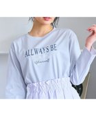 【フェルゥ/Feroux】の【洗える】メッセージプリント・ロングスリーブTシャツ スカイブルー系|ID: prp329100004352331 ipo3291000000031976765