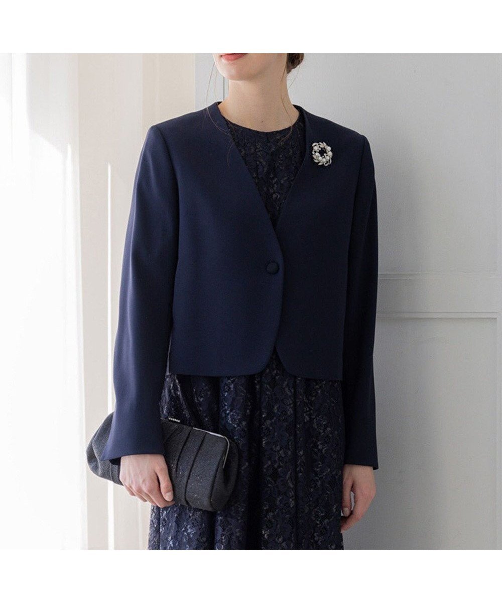 【23区/NIJYUSANKU】の【APPLAUDIR】クリアジョーゼット 3WAYコンパクトジャケット 人気、トレンドファッション・服の通販 founy(ファニー) 　ファッション　Fashion　レディースファッション　Fashion for Women　アウター　Coat / Outerwear Collection　レディースジャケット・軽アウター　Jackets　ノーカラージャケット / シンプル上品コーデ　Collarless Jackets　春　Spring　コンパクト　Compact, Small Size　ジャケット　Jacket, Outerwear　ジョーゼット　Georgette, Semi-Sheer Fabric　ドレス　Dress, One-Piece　ドレープ　Drape, Draping Fabric　人気　Popular, Best Seller　パーティ　Party, Party Style　ビジュー　Bijou, Jewel-like Accent　フロント　Front, Front Design　リボン　Ribbon, Bow　S/S・春夏　SS, Spring/Summer, Warm Season　おすすめ　Recommended / Our Picks　夏　Summer　結婚式　Wedding　ビジネス 仕事 通勤　Business / Work / Commuting　 other-1|ID: prp329100004352342 ipo3291000000033206849