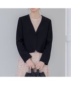 【23区/NIJYUSANKU】の【APPLAUDIR】クリアジョーゼット 3WAYコンパクトジャケット 人気、トレンドファッション・服の通販 founy(ファニー) ファッション Fashion レディースファッション Fashion for Women アウター Coat / Outerwear Collection レディースジャケット・軽アウター Jackets ノーカラージャケット / シンプル上品コーデ Collarless Jackets 春 Spring コンパクト Compact, Small Size ジャケット Jacket, Outerwear ジョーゼット Georgette, Semi-Sheer Fabric ドレス Dress, One-Piece ドレープ Drape, Draping Fabric 人気 Popular, Best Seller パーティ Party, Party Style ビジュー Bijou, Jewel-like Accent フロント Front, Front Design リボン Ribbon, Bow S/S・春夏 SS, Spring/Summer, Warm Season おすすめ Recommended / Our Picks 夏 Summer 結婚式 Wedding ビジネス 仕事 通勤 Business / Work / Commuting thumbnail ブラック系|ID: prp329100004352342 ipo3291000000033206853