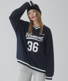 【ウィゴー/WEGO】の【ユニセックス着用ITEM】ナンバリングプルオーバー ネイビー|ID: prp329100004353806 ipo3291000000030405945