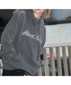 【ウィゴー/WEGO】の【ユニセックス着用ITEM】ピグメントラメグラフィックプルパーカー スミクロ|ID: prp329100004353811 ipo3291000000030405962