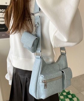 【ウィゴー/WEGO】 ポーチ付きランダムポケットデザインショルダー人気、トレンドファッション・服の通販 founy(ファニー) ファッション Fashion レディースファッション WOMEN ポーチ Pouches キーホルダー Key Ring ショルダー Shoulder スマホ Smartphone フラップ Flap フロント Front ポケット Pocket ポーチ Pouch NEW・新作・新着・新入荷 New Arrivals おすすめ Recommend |ID:prp329100004353826