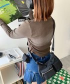 【ウィゴー/WEGO】のポーチ付きランダムポケットデザインショルダー ブラックその他|ID: prp329100004353826 ipo3291000000030406007