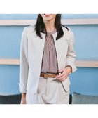 【ティアクラッセ/Tiaclasse】の【ダブルクロス・洗える】ノーカラージャケット グレージュ|ID: prp329100004353838 ipo3291000000031986376