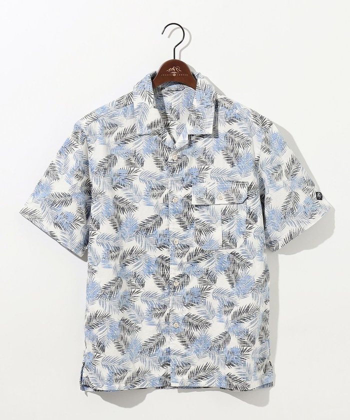 【ジョセフ アブード マウンテン/JOSEPH ABBOUD MOUNTAIN】の【通気性・腰ポケット付き】ジャングルリーフプリント 半袖シャツ インテリア・キッズ・メンズ・レディースファッション・服の通販 founy(ファニー) https://founy.com/ ファッション Fashion レディースファッション WOMEN トップス・カットソー Tops/Tshirt シャツ/ブラウス Shirts/Blouses おすすめ Recommend プリント Print ポケット Pocket リラックス Relax リーフ Leaf 再入荷 Restock/Back In Stock/Re Arrival 半袖 Short Sleeve 吸水 Water Absorption 夏 Summer 春 Spring S/S・春夏 Ss・Spring/Summer 羽織 Haori |ID: prp329100004355478 ipo3291000000032298139