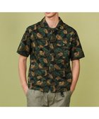 【ジョセフ アブード マウンテン/JOSEPH ABBOUD MOUNTAIN】の【通気性・腰ポケット付き】ジャングルリーフプリント 半袖シャツ ダークグリーン系6|ID: prp329100004355478 ipo3291000000032298141