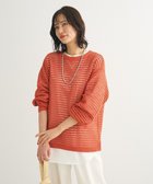 【グリーンパークス/Green Parks】のメッシュニットチュニック Orange|ID: prp329100004355507 ipo3291000000032670707