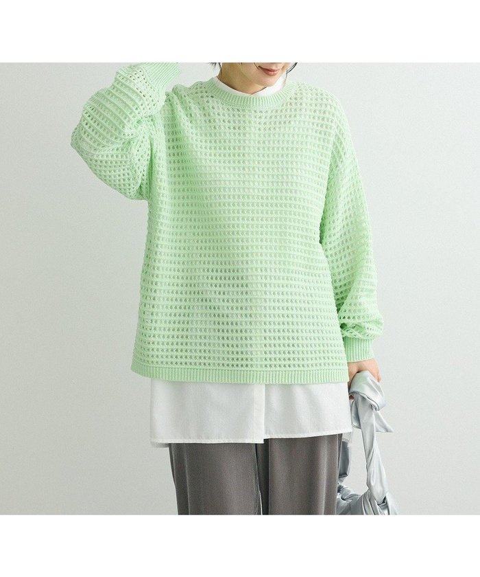 【グリーンパークス/Green Parks】のメッシュニットチュニック インテリア・キッズ・メンズ・レディースファッション・服の通販 founy(ファニー) https://founy.com/ ファッション Fashion レディースファッション Fashion for Women ワンピース Dresses チュニック Tunic Tops & Dresses チュニック Tunic, Long Top ポケット Pocket, Pocket Detail 夏 Summer 春 Spring S/S・春夏 SS, Spring/Summer, Warm Season |ID: prp329100004355507 ipo3291000000032670709