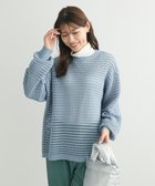 【グリーンパークス/Green Parks】のメッシュニットチュニック Sax|ID: prp329100004355507 ipo3291000000032670711