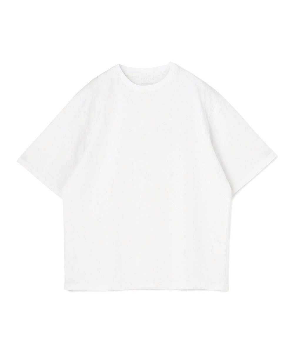 【アンフィーロ/UNFILO / MEN】の【UVケア】BASIC 半袖TEE【ギフトにもおすすめ】 インテリア・キッズ・メンズ・レディースファッション・服の通販 founy(ファニー) 　ファッション　Fashion　メンズファッション　Fashion for Men　トップス・カットソー　Cut & Sew Tops　メンズシャツ　Shirts　春　Spring　カットソー　Cut and Sewn Top　グラフィック　Graphic, Graphic Design　ベーシック　Basic, Essential　半袖　Short Sleeve, Half Sleeve　モダン　Modern, Contemporary　S/S・春夏　SS, Spring/Summer, Warm Season　おすすめ　Recommended / Our Picks　夏　Summer　エレガント 上品　Elegant　ギフト プレゼント　Gift / Present　ホワイト|ID: prp329100004357179 ipo3291000000032990420