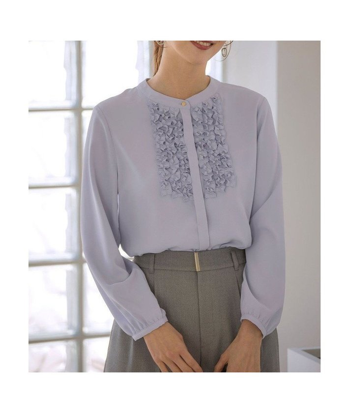 【エニィ スィス/any SiS】の【洗える】フリルディテール ブラウス インテリア・キッズ・メンズ・レディースファッション・服の通販 founy(ファニー) https://founy.com/ ファッション Fashion レディースファッション Fashion for Women トップス・カットソー Cut & Sew Tops シャツ・ブラウス・オフィスカジュアル Elegant Blouses & Button-Ups おすすめ Recommended / Our Picks ジョーゼット Georgette, Semi-Sheer Fabric フリル Frill, Ruffle フロント Front, Front Design ボトム Bottoms, Lower Wear エレガント 上品 Elegant 夏 Summer 新作・新入荷 New Arrivals / New In 春 Spring S/S・春夏 SS, Spring/Summer, Warm Season 洗える Machine Washable ビジネス 仕事 通勤 Business / Work / Commuting |ID: prp329100004357187 ipo3291000000034817975