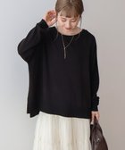 【アメリカンホリック/AMERICAN HOLIC】のサイドスリットニットプルオーバー Black|ID: prp329100004357216 ipo3291000000031678906