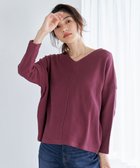 【エニィファム/any FAM】の【洗濯機可能】Vネックニットソー 人気、トレンドファッション・服の通販 founy(ファニー) ファッション Fashion レディースファッション WOMEN トップス・カットソー Tops/Tshirt ニット Knit Tops シャツ/ブラウス Shirts/Blouses ロング / Tシャツ T-Shirts カットソー Cut and Sewn Vネック V-Neck おすすめ Recommend カットソー Cut And Sew ニットソー Knit Sew 再入荷 Restock/Back In Stock/Re Arrival 畦 Ridge A/W・秋冬 Aw・Autumn/Winter・Fw・Fall-Winter thumbnail ボルドー|ID: prp329100004357242 ipo3291000000030450327