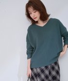 【エニィファム/any FAM】の【洗濯機可能】Vネックニットソー 人気、トレンドファッション・服の通販 founy(ファニー) ファッション Fashion レディースファッション WOMEN トップス・カットソー Tops/Tshirt ニット Knit Tops シャツ/ブラウス Shirts/Blouses ロング / Tシャツ T-Shirts カットソー Cut and Sewn Vネック V-Neck おすすめ Recommend カットソー Cut And Sew ニットソー Knit Sew 再入荷 Restock/Back In Stock/Re Arrival 畦 Ridge A/W・秋冬 Aw・Autumn/Winter・Fw・Fall-Winter thumbnail グリーン|ID: prp329100004357242 ipo3291000000030450331