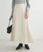 【グリーンパークス/Green Parks】の・Petit Fleur サテンフレアスカート Off White|ID: prp329100004357445 ipo3291000000030451538