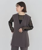 【グリーンパークス/Green Parks】の・Petit Fleur サイドプリーツベスト Charcoal Gray|ID: prp329100004357447 ipo3291000000031863491