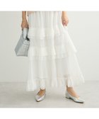 【グリーンパークス/Green Parks】の・ELENCARE DUE プリーツフリルシアースカート Off White|ID: prp329100004357453 ipo3291000000032569818